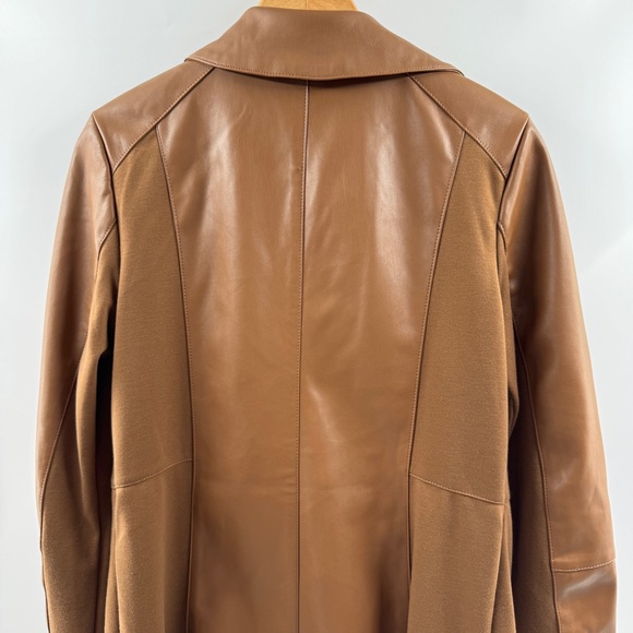 Marc New York Andrew Marc Brown Coat Size Small NWT with Front Zippers - Picture 4 of 7